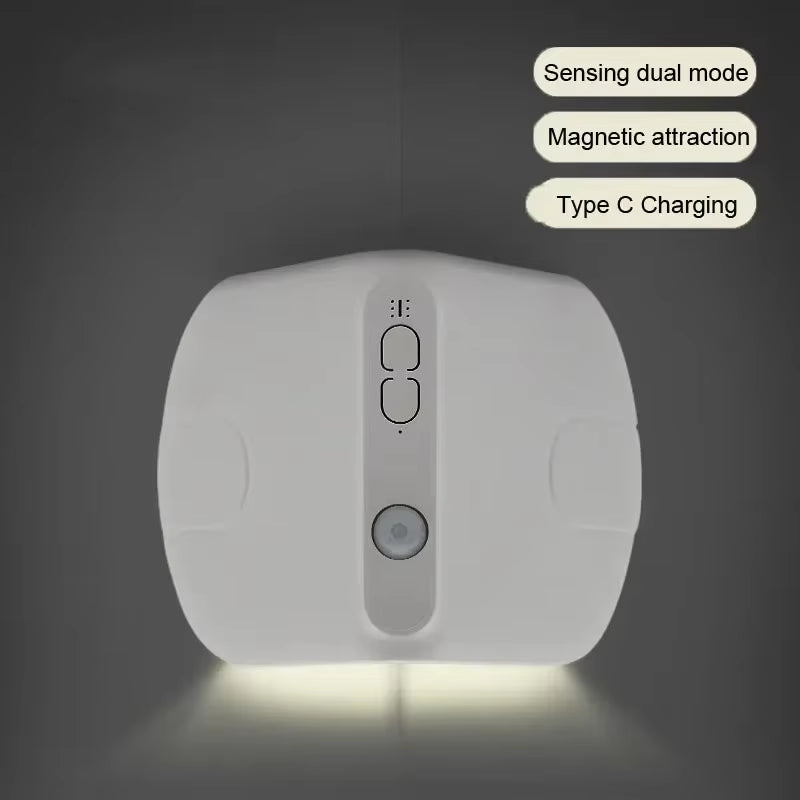 Night Light with Motion Sensor Rechargeable LED Wall Light Magnetic for Kids Room Stairs Corner Decorative Table Lamp