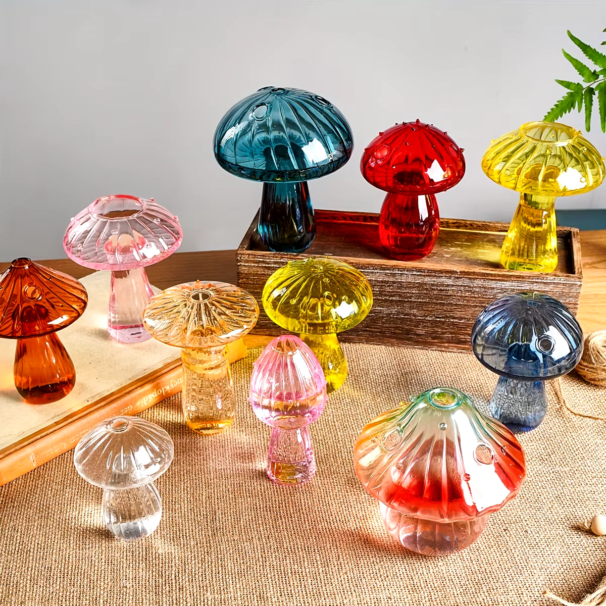 Colourful Mushroom Vase 