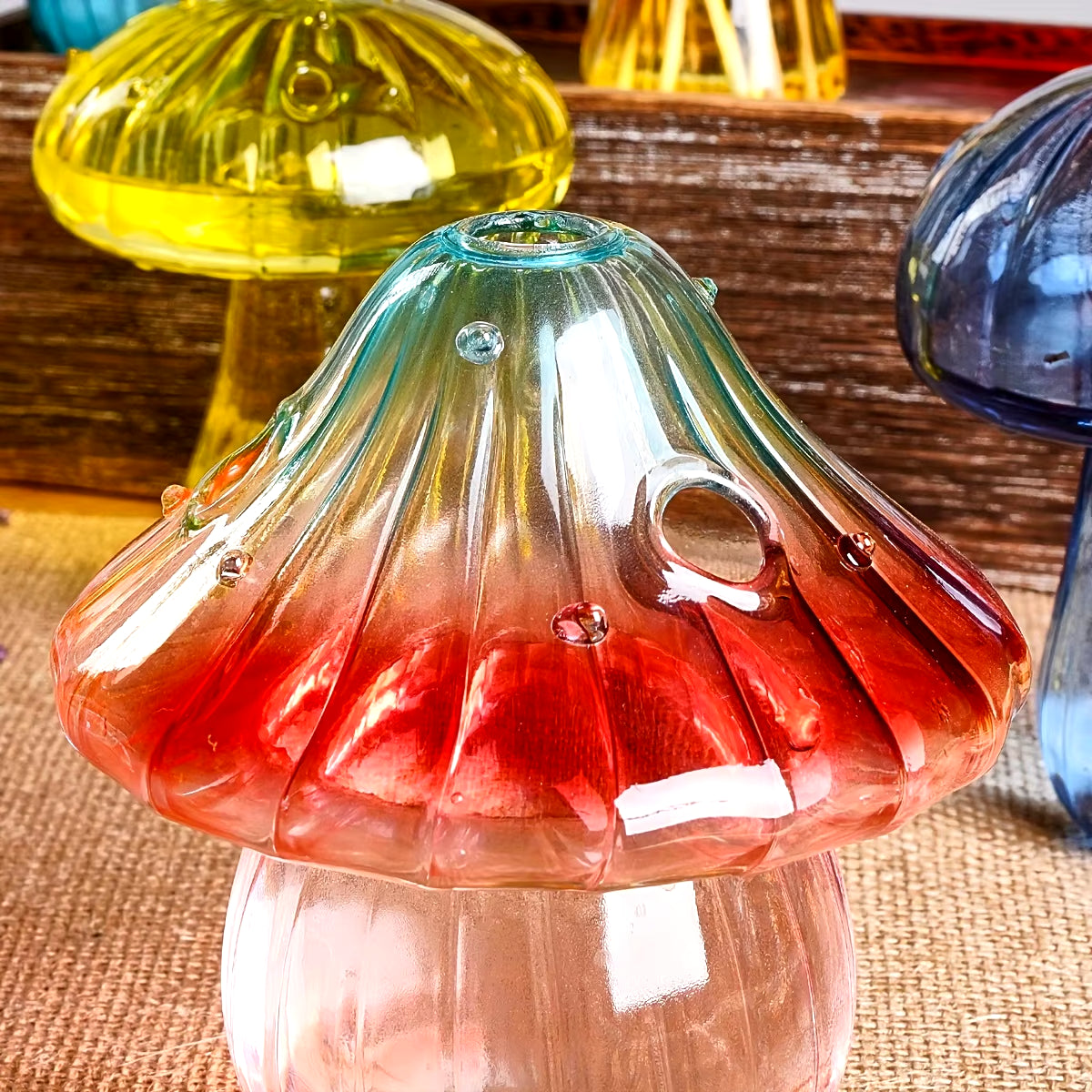 Colourful Mushroom Vase 