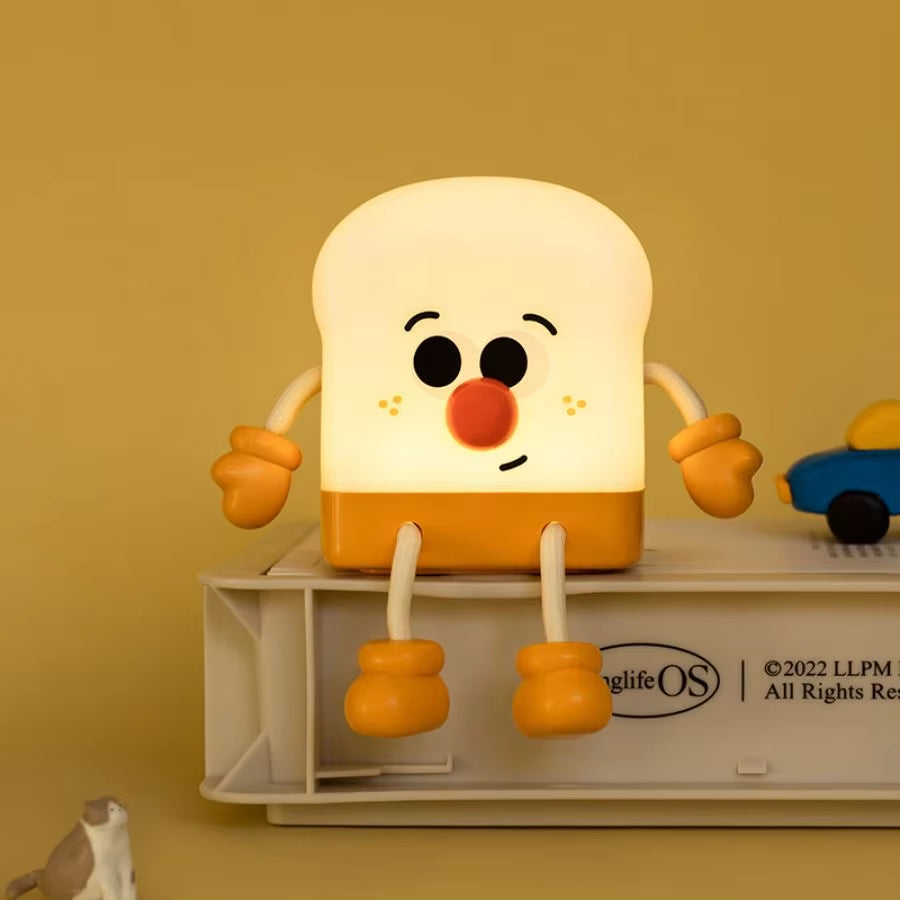Kids Cute Milk Carton Toast Night Lamp 