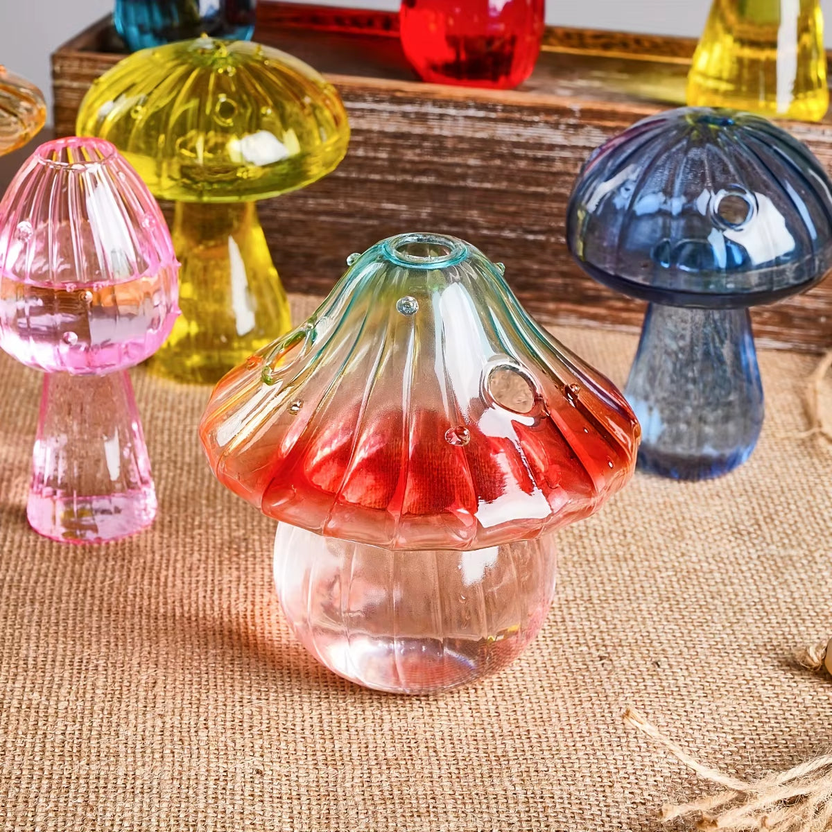 Colourful Mushroom Vase 