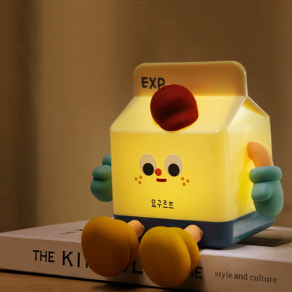 Kids Cute Milk Carton Toast Night Lamp 